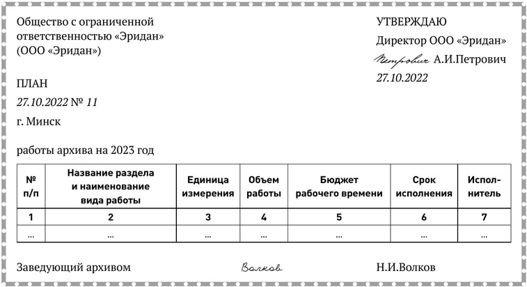 Скачать ПЛАН работы архива организации ПЛАН работы архива организации.jpg
